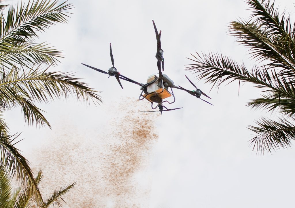 terra agri fertilizer spraying drones