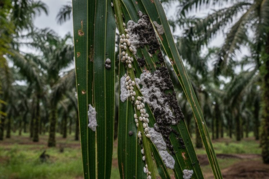 How Agriculture Spraying Drones Help Control Mealybug and Sooty Mold in Oil Palm Plantations