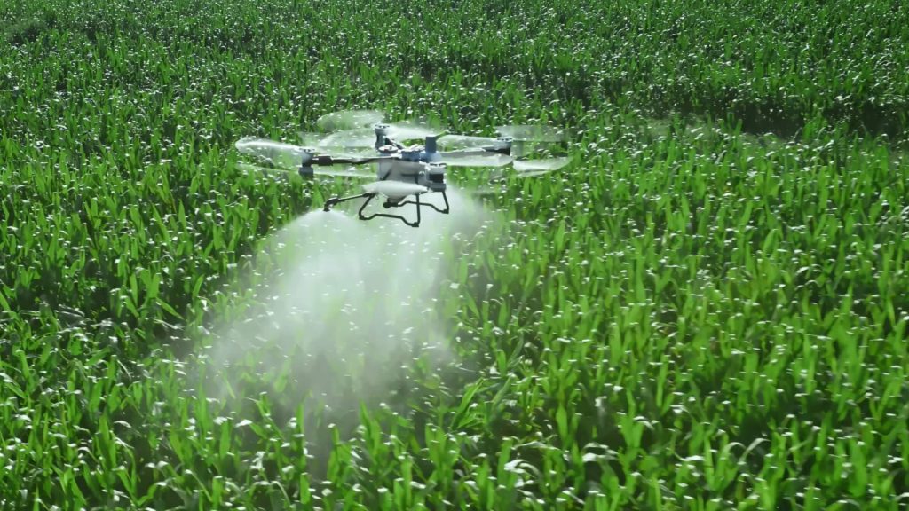 dji agras t100 spraying